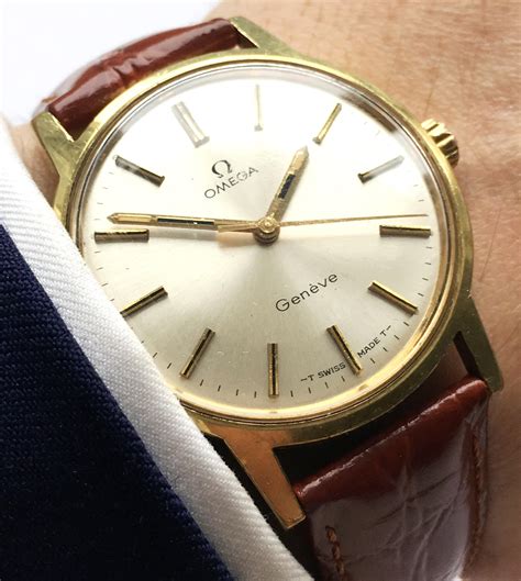 vintage omega geneve gold watch|omega geneve vintage ladies watch.